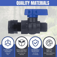 thumbnail image 4 of Rain Barrel Spigot Kit 2Pack 3/4inch GHT Garden Hose Shut Off Valve, 4 of 6