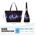 thumbnail image 5 of KLL v Print Large Beach Tote Bag Women Waterproof Sandproof Zipper Beach Tote Bag for Pool Gym Grocery Travel with Wet Pocket, 5 of 7