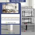 thumbnail image 5 of Miniyam Twin Over Twin Metal Bunk Bed with Underbed Storage for Bedroom, White, 5 of 8