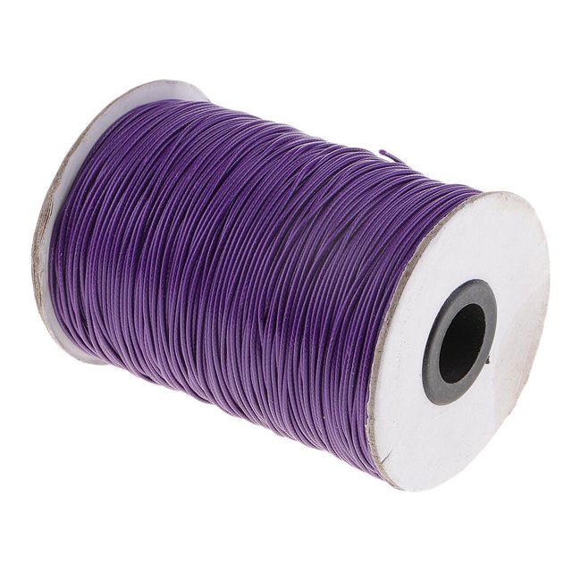 170 Metros 1mm Hilo para Costura de Cuero / Bolso / Artesanía / Púrpura Hugo Cordón de algodón encerado