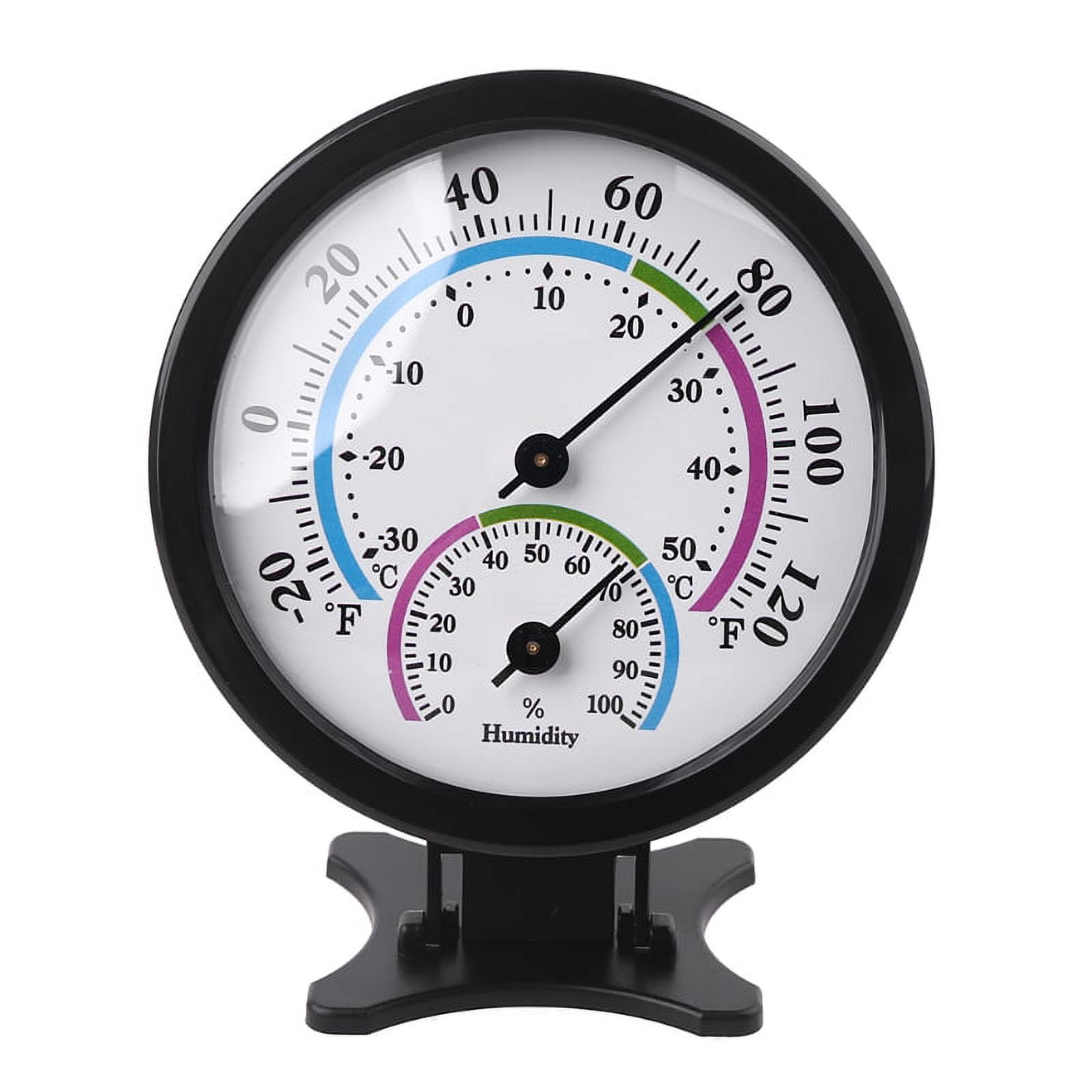 Quick Update Thermometer Humidity Gauge with Hanging/Stand Table Desk Car Home
