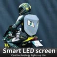 thumbnail image 4 of Smart LED Waterproof Motorcycle Backpack Hard Shell App-Control Display - Light, 4 of 10