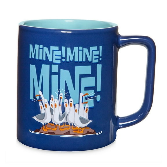 Disney Parks Mine!Mine!Mine! Seagulls Ceramic Coffee Mug New