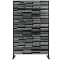 thumbnail image 2 of 76"H x 48"W Freestanding Metal Privacy Screen with Decorative Lattice for Outdoor Deck, Balcony, Patio & Garden Space Divider, 2 of 9