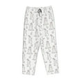 thumbnail image 4 of Naloa Bunny And Bird Print Women’s Ultra-Soft Comfy Pajama Lounge Pants with Pockets & Drawstring, 4 of 8