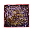 thumbnail image 2 of Xecvkr Gold Thread Mixed Paper Shred Raffia Box Filler Wedding Gift Confetti Packing Decorative DIY Craft Multipurpose Versatile Supply 1 Pack Purple, 2 of 6
