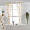 thumbnail image 3 of VerPetridure Leaves Sheer Curtain Tulle Window Treatment Voile Drape Valance 1 Panel Fabric, 3 of 3