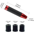 thumbnail image 2 of Tall Shift Knob Car Long Shifting Head Replace Weighted Gear Stick Shifter Knob Extension Fit Most Manual Automatic Transmission Vehicle, Red, 2 of 13