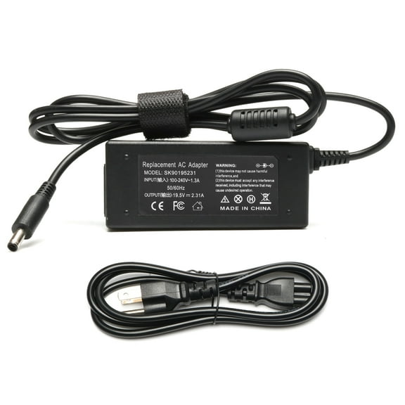 19.5V 2.31A 45W AC Adapter for Dell Chromebook Inspiron P20T P25T P24T 5567,0CDF57 0KXTTW LA45NM140Laptop Charger Power Line