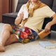 thumbnail image 5 of Balery Easter Eggs Pantalones cortos de pijama de punto de algodón para hombre con cinturilla y bolsillos-Medium, 5 of 6