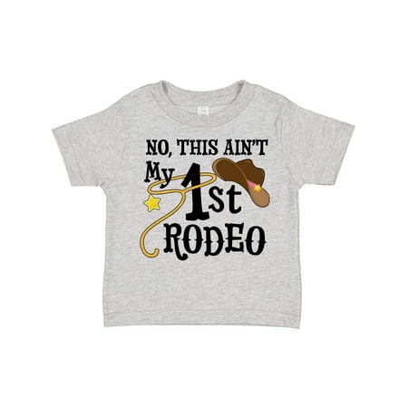 

Inktastic No This Ain t My 1st Rodeo Cowboy Hat and Lasso Boys or Girls Toddler T-Shirt