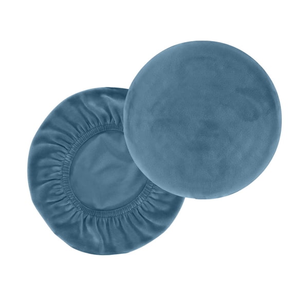 Fundas para taburete Bewildely 2 piezas Terciopelo Azul claro