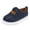 Dark Blue, variant on WAVSUF Girls Loafers Soft Sole Slip On Round Toe Fall Casual Flat Shoes Blue 8 Toddler