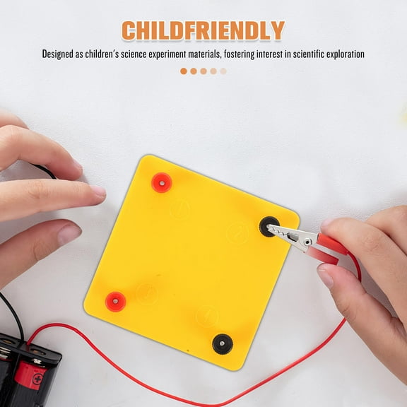 CTIRCHIU 2Pcs Electrical Circuit Kit Yellow for Science Experiments and Classroom Demonstrations