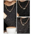 thumbnail image 4 of Collier de Perles Saturne Cristal Strass Collier Imitation Perle Collier Ras du Cou Perle Saturne, 4 of 4