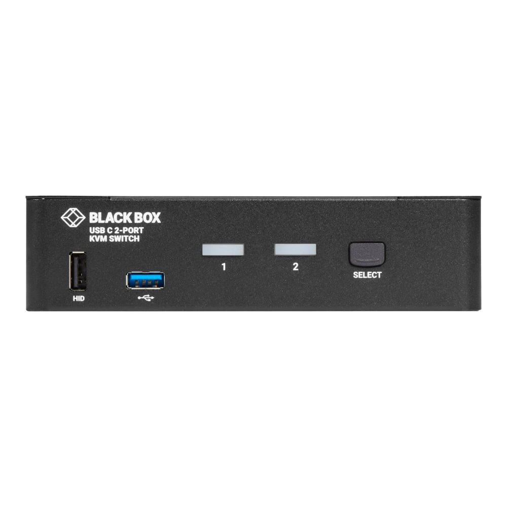 Black Box USBC 4K KVM Switch, 2Port KVM switch 2 local users