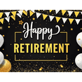 thumbnail image 3 of Golden Balloons Happy Retirement Party Backdrop for Celebration Event Decoration Indoor Outdoor, 3 of 7