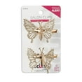thumbnail image 3 of (5 pack) Scunci Butterfly Hair Clips, Gold, 2 Ct, 3 of 8
