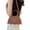 Coffee, variant on Fashion Bat Shape Shoulder Bag Simple Leathers Commuters Tote Bag Handbag