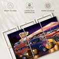 thumbnail image 6 of Elephant Stock Vintage Car Drive Through Wall Art - Horizontal Multi Panel Canvas - Living Room Wall Decor - Transportation Multi Panel - Orange And Brown Decor By Bruce Kaiser - 45" x 28", 6 of 8