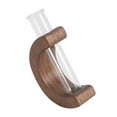 thumbnail image 3 of Florero para coche BLESIY adorno Interior de madera florero de tubo de flores montado en la pared de vidrio decoración para plantas marron oscuro, 3 of 8
