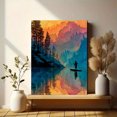 thumbnail image 6 of Stand Up Paddle Boarding Canvas Print, Watercolor Sport Art, Outdoor Adventure Gift, 6 of 8