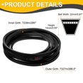 thumbnail image 2 of C285 Drive V-Belt 7239mm Inner Girth 22mm Width 14mm Height Rubber for Power Transmission, 2 of 5
