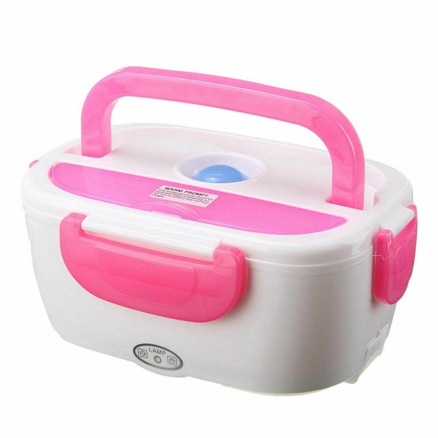 Electric Heating Lunch Box, Travel Portable Food Warmer Mini Dual Use Rice Cooker