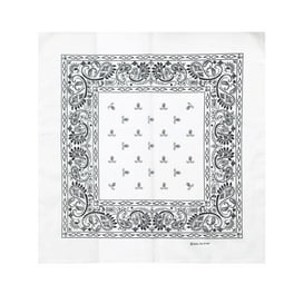 小物 90s  WASHFASTCOLORS cross bandana WHITE The Ultimate Bandana Buying Guide for Denimheads (from