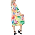 thumbnail image 2 of HAPPY BAY Women's Button Boyfriend Beach Kimono Duster Cardigan 3X-4X 2941, 2 of 5