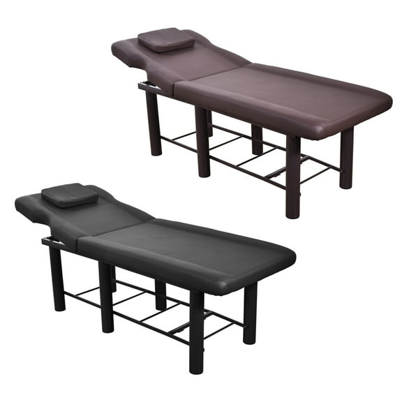 Flylapdo 5-Level Adjustable Sturdy Leather Massage Bed, Non-Slip Base 440.9Lbs Capacity Massage Table for Physiotherapy & Aestheticians