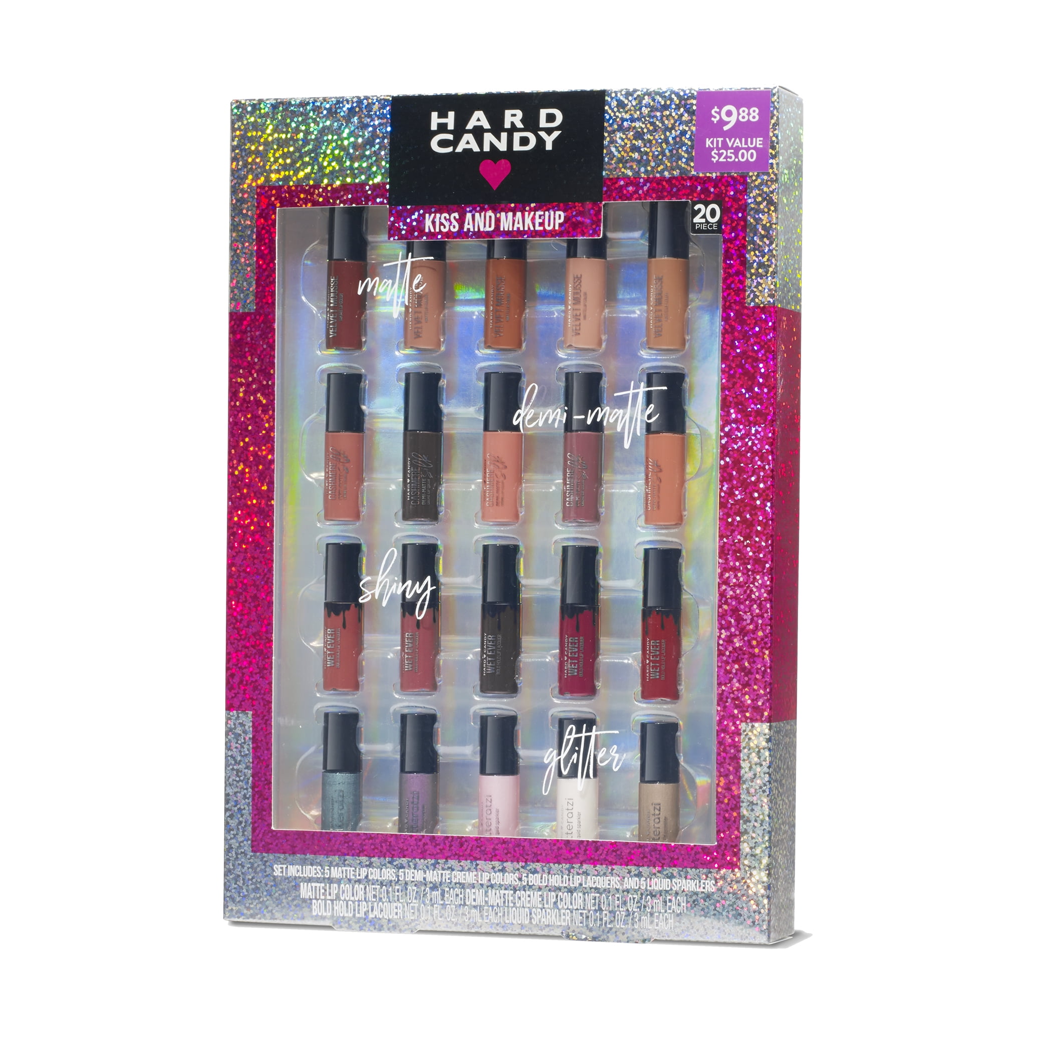 Hard Candy Lip Gloss Holiday Gift Set, 20 Piece