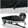 thumbnail image 4 of 20-22ft 210D Trailerable Boat Cover Waterproof Fishing Ski Bass Speedboat V-Shape Black, 4 of 8