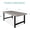 Grey, variant on Favory 44in Modern Coffee Table Butcher Block Top Large Accent Table, Rectangular Wood Industrial Rustic Coffee Table for Living Room w/ 2in Metal Legs, 3in Tabletop - Brown