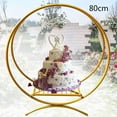 thumbnail image 5 of MONIPA Circular Wedding Cake Stand w/ Bases Round Stand Photo Booth Background Flower Stand for Wedding Ceremony Reception Birthday Party Garden Outdoor Ceremony Decor, 5 of 8