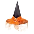 thumbnail image 1 of Halloween！Sombrero de bruja de Halloween para adultos Sombrero de malla Sombrero de poliéster, 1 of 2