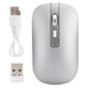 thumbnail image 1 of Ratón inalámbrico 2.4G Ergonómico 1600 DPI Alta resolución Carga USB Accesorios para computadora Plata, 1 of 13