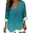 thumbnail image 3 of Neewe Womens Long Sleeve Shirts Casual Summer Fashion Ladie Tops Loose Fit Spring Lightweight Clothes Beach Vacation, 3 of 5