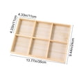 thumbnail image 3 of WEGFTDUOP Wooden Sorting Tray Network Display Wood Storage Divider Organizer Showcase Display Box For Home Handicraft Office Kitchen Storage 6 Grids, 3 of 6