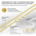thumbnail image 5 of LIFETIME JEWELRY 4mm Rope Chain Necklace 24k Real Gold Plated-Women and Men (16 mm), 5 of 6