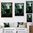 thumbnail image 4 of Designart "Hog Amidst Emerald Flowers" Animals Pig Floater Framed Canvas Wall Art, 4 of 5