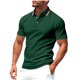 thumbnail image 1 of Blusa y camisa de manga corta con cuello vuelto para hombre, uniforme de moda informal con solapa y botones, top de poliéster de manga corta para hombre, 1 of 9