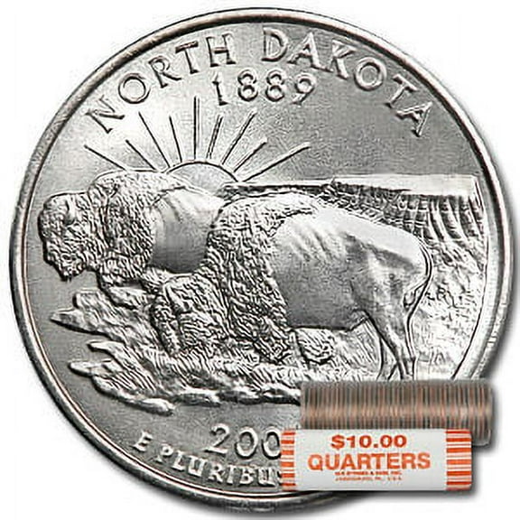 2006-P North Dakota Statehood Quarter 40-Coin Roll BU