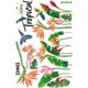 thumbnail image 5 of Un conjunto de pegatinas de pared de pájaros y plantas tropicales, pegatina de pared, Mural D, 5 of 5