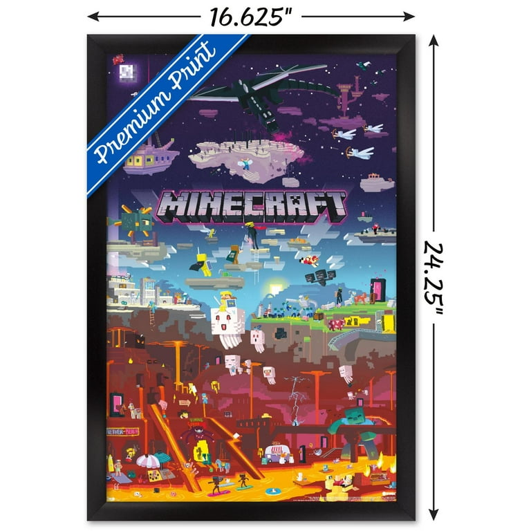 Minecraft - World Beyond Wall Poster, 14.725