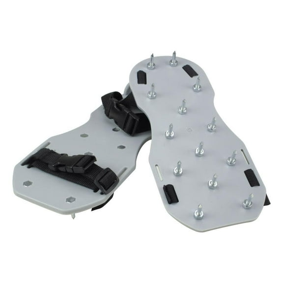 Kraft Tool Co Flexible Gunite Shoes Slide Sandals with Adjustable Straps Flat Heel Round Toe Gray
