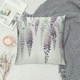 thumbnail image 2 of COMIO Spring Pillow Covers, Purple Lavender Decorative Throw Pillows,Vintage Plant Flower Floral Summer Seasonal Outdoor Decor Pillowcase Cushion Cover for Couch Sofa, 2 of 5
