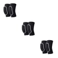 thumbnail image 3 of Sonducket Rodilleras de poliéster con tela agradable al tacto para rodilleras de baile y fútbol Voleibol negro+blanco como se muestra Type1 NO1, 3 of 6