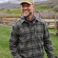 thumbnail image 5 of Free Country Men's Easywear Flannel Shirt Jacket Dusty Vine Plaid XXL, 5 of 6