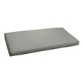 thumbnail image 4 of Sorra Home  Outdura Solid Indoor/Outdoor Round-front Bench Cushion 48 in x 17 in x 2 in - ETC Smoke, 4 of 5